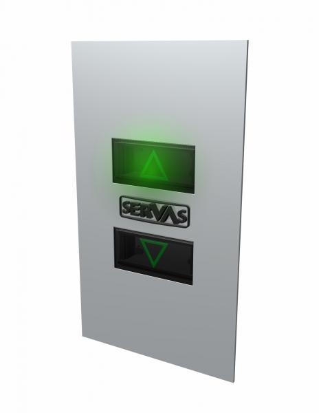 Elevator control panel and push button